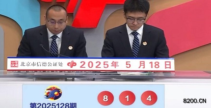 第2025128期福彩3D开奖现场截图图片