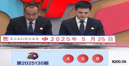 第2025135期福彩3D开奖现场截图图片