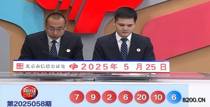 第2025058期双色球开奖现场截图图片