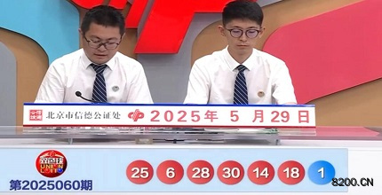 第2025060期双色球开奖现场截图图片