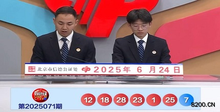 第2025071期双色球开奖现场截图图片