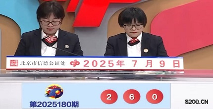第2025180期福彩3D开奖现场截图图片