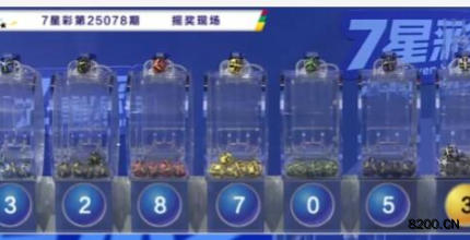 七星彩开奖现场截图图片