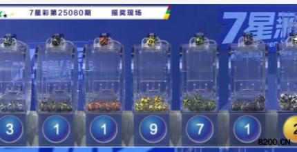 第2025080期七星彩开奖现场截图图片