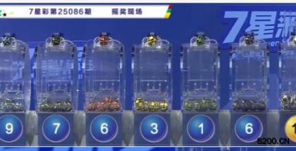 第2025086期七星彩开奖现场截图图片