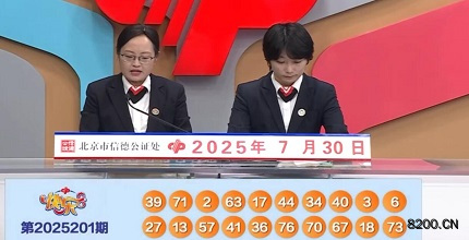 第2025201期快乐8开奖现场截图图片