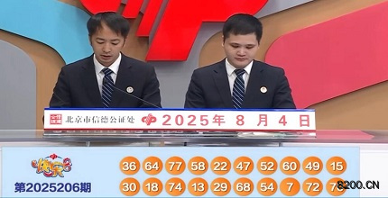 第2025206期快乐8开奖现场截图图片