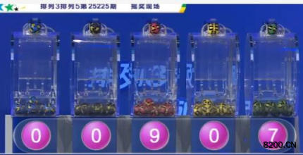 第2025225期排列3开奖现场截图图片