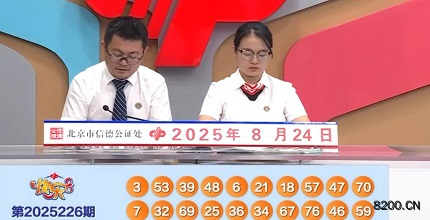 第2025226期快乐8开奖现场截图图片
