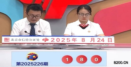 第2025226期福彩3D开奖现场截图图片