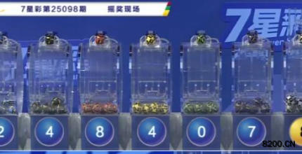 第2025098期七星彩开奖现场截图图片