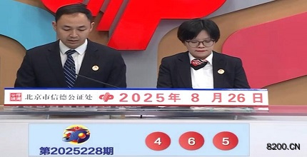 第2025228期福彩3D开奖现场截图图片