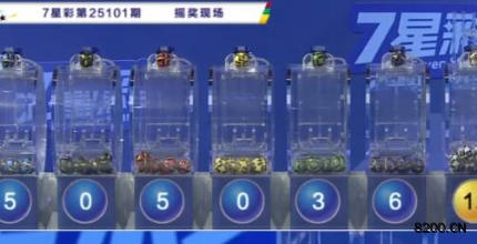 第2025101期七星彩开奖现场截图图片