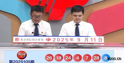 第2025105期双色球开奖现场截图图片