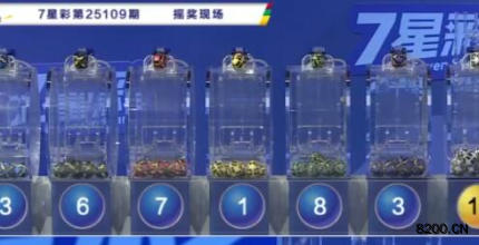 第2025109期七星彩开奖现场截图图片