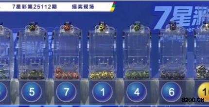 第2025112期七星彩开奖现场截图图片