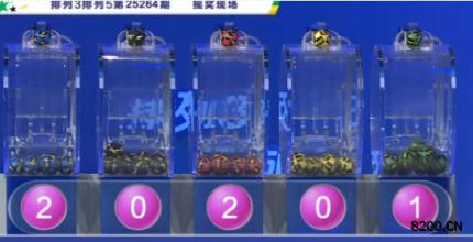 第2025264期排列3开奖现场截图图片