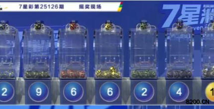 第2025126期七星彩开奖现场截图图片