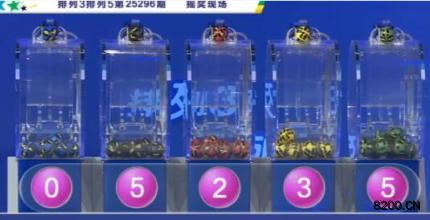 第2025296期排列3开奖现场截图图片