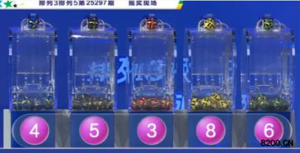 第2025297期排列3开奖现场截图图片