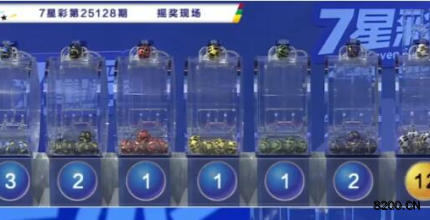 第2025128期七星彩开奖现场截图图片