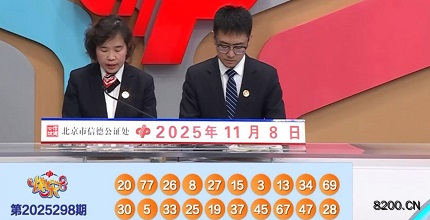 第2025298期快乐8开奖现场截图图片