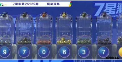 第2025129期七星彩开奖现场截图图片