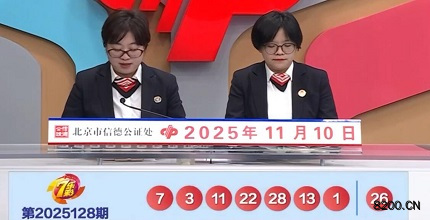 第2025128期七乐彩开奖现场截图图片