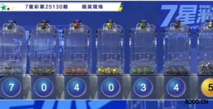 第2025130期七星彩开奖现场截图图片