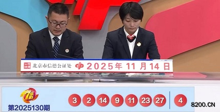 七乐彩开奖现场截图图片