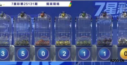 第2025131期七星彩开奖现场截图图片