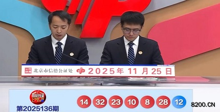 第2025136期双色球开奖现场截图图片