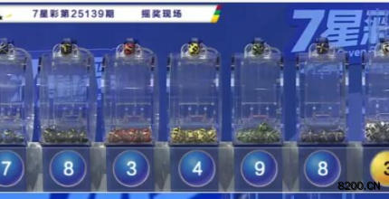 七星彩开奖现场截图图片