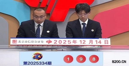 第2025334期福彩3D开奖现场截图图片