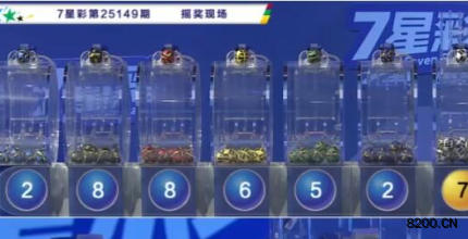 第2025149期七星彩开奖现场截图图片