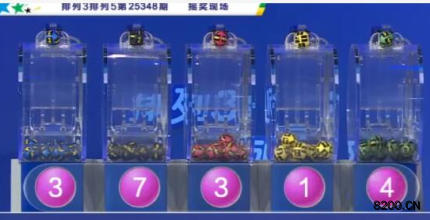 第2025348期排列5开奖现场截图图片