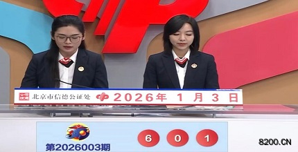 第2026003期福彩3D开奖现场截图图片