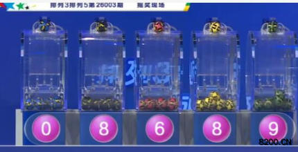 第2026003期排列5开奖现场截图图片