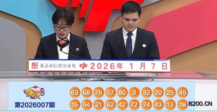 第2026007期快乐8开奖现场截图图片