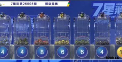 第2026005期七星彩开奖现场截图图片