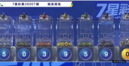第2026007期七星彩开奖现场截图图片