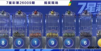 第2026009期七星彩开奖现场截图图片