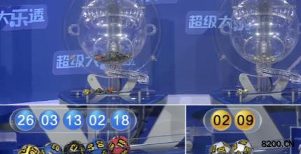 第2026010期大乐透开奖现场截图图片