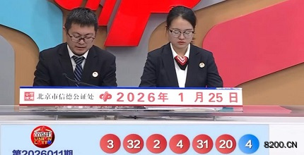 第2026011期双色球开奖现场截图图片