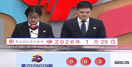 第2026029期福彩3D开奖现场截图图片
