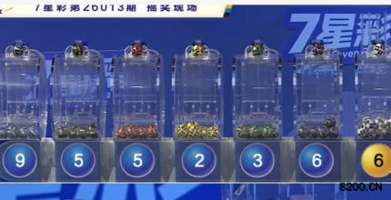 第2026013期七星彩开奖现场截图图片