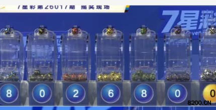 第2026017期七星彩开奖现场截图图片