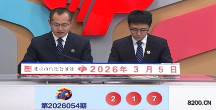 第2026054期福彩3D开奖现场截图图片
