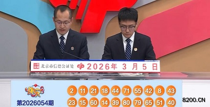 第2026054期快乐8开奖现场截图图片