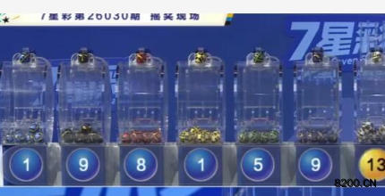 第2026030期七星彩开奖现场截图图片